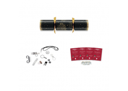 12" Sparkly Black Duni Foil Christmas Crackers 
